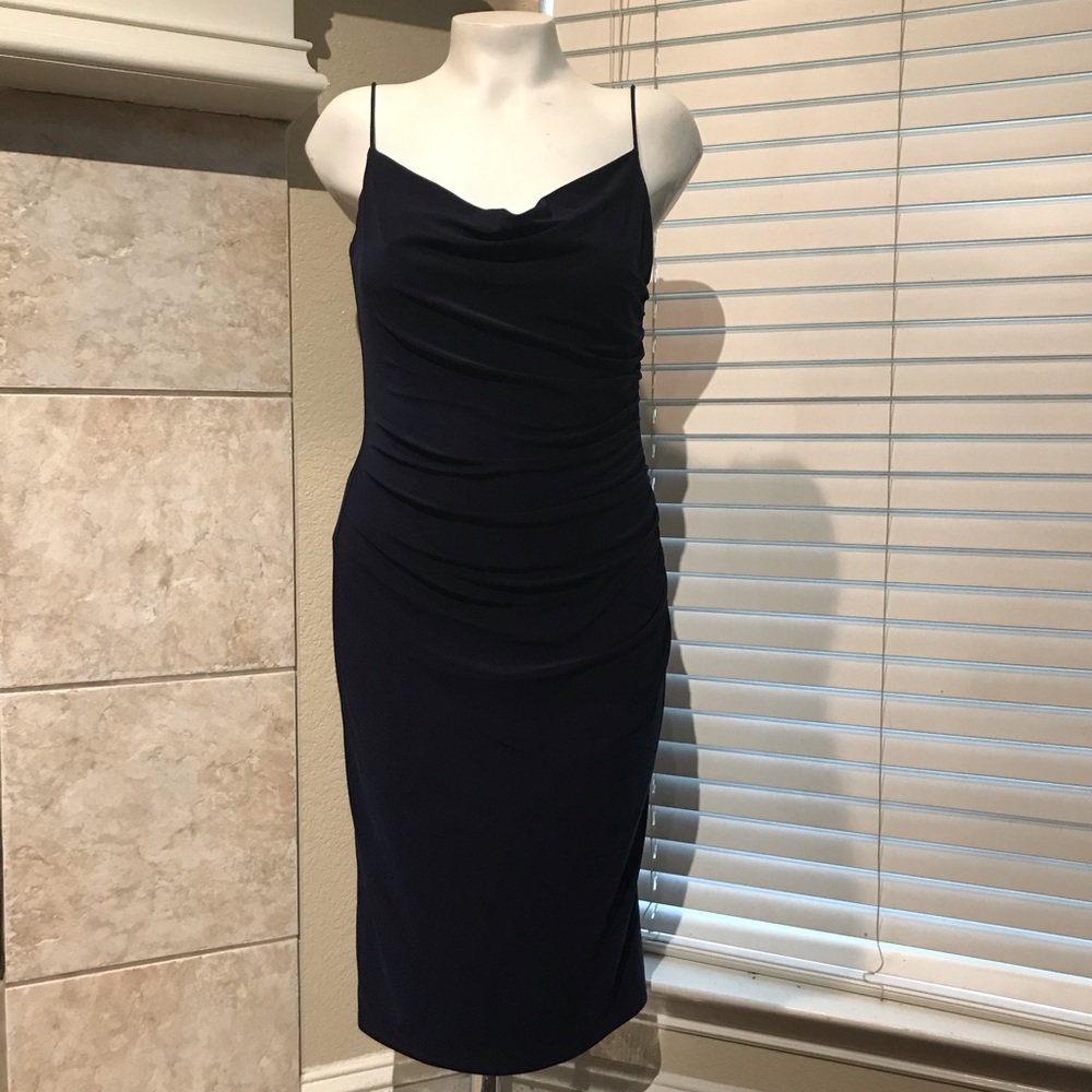 Laundry by Shelli Segal Navy Blue Dress 🔴